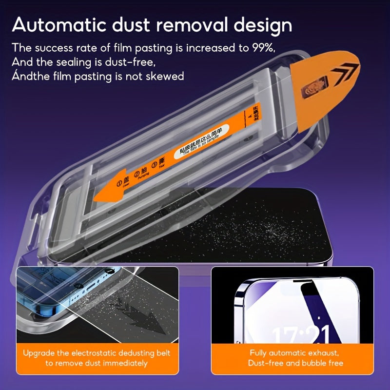 SmartFit™ Screen Protector with Built-In Installation Frame – Bubble-Free, Precision Alignment