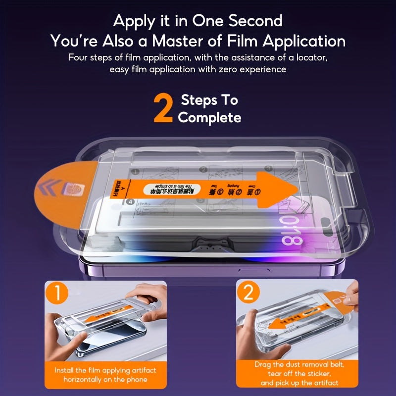 SmartFit™ Screen Protector with Built-In Installation Frame – Bubble-Free, Precision Alignment