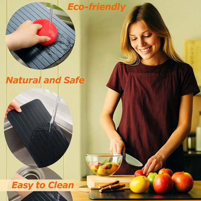 Rapid Defrosting Plate – Aluminum Thawing Tray for Meat, Chicken & Seafood