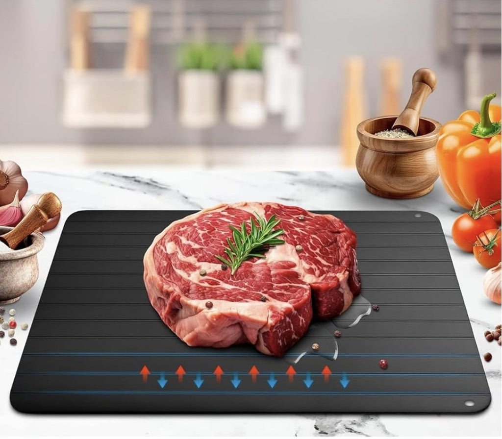 Rapid Defrosting Plate – Aluminum Thawing Tray for Meat, Chicken & Seafood