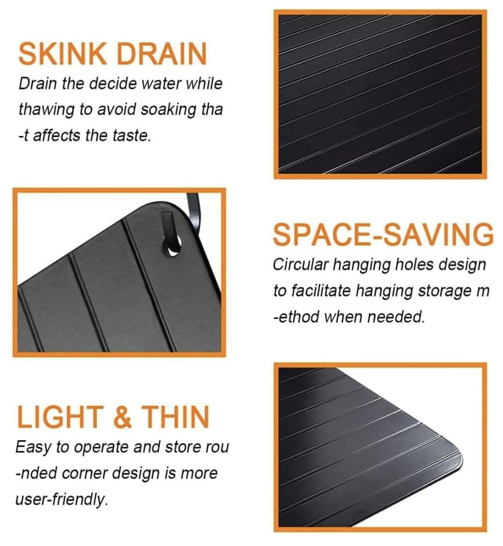 Rapid Defrosting Plate – Aluminum Thawing Tray for Meat, Chicken & Seafood